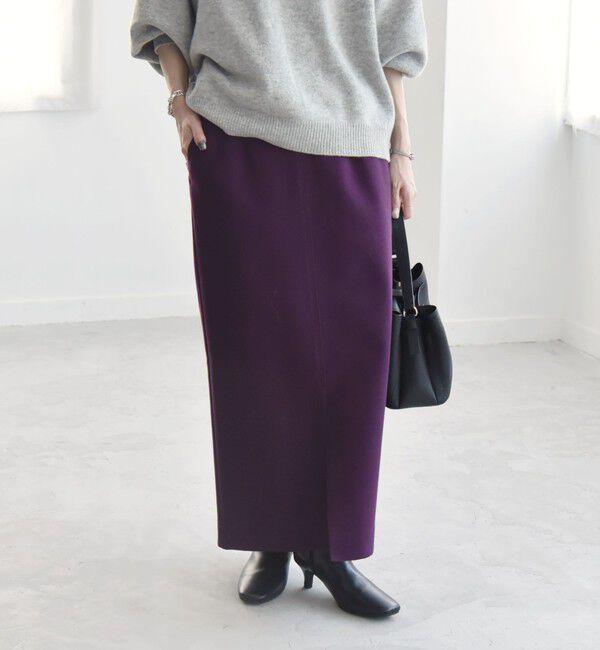 quaranciel「quaranciel: エア ニードル ナロー タイト スカート（セットアップ対応）」|スカート|