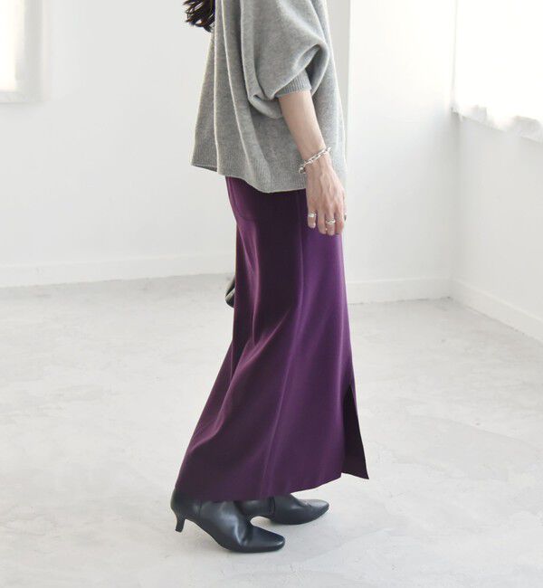 quaranciel「quaranciel: エア ニードル ナロー タイト スカート（セットアップ対応）」|スカート|