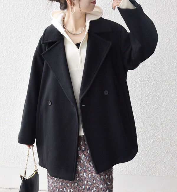 SHIPS any「SHIPS any: ウール コクーン テーラード ショート コート 25AW」|その他|