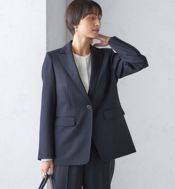 SHIPS for women「タキシード テーラード 1ボタン ジャケット」|テーラードジャケット|