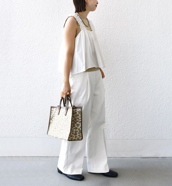 SHIPS for women「【WEB限定】〈洗濯機可能〉ショルダー フリル キャミソール」|シャツ・ブラウス|