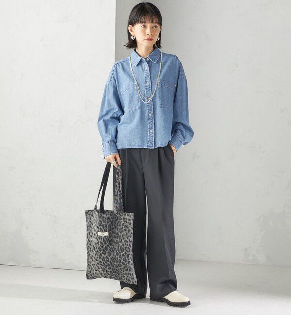 SHIPS for women「【SHIPS別注】Uhr:レオパード トート バッグ」|トートバッグ|