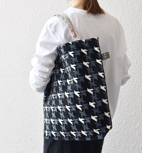 SHIPS any「【SHIPS any別注】BINDU: ジャカード 千鳥 トート バッグ」|トートバッグ|