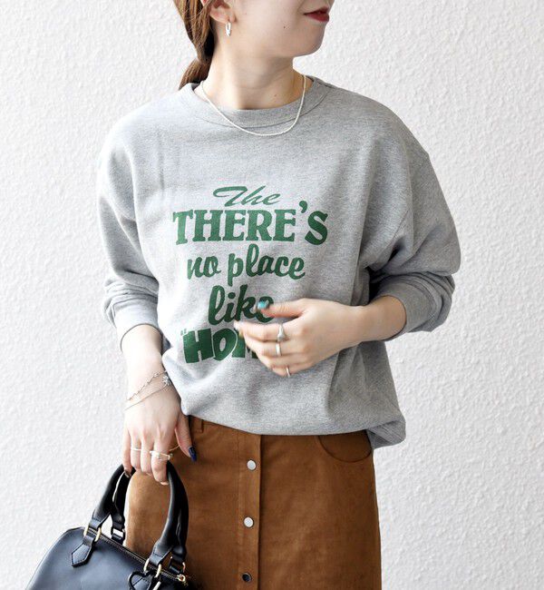 SHIPS any「【SHIPS any別注】THE KNiTS:〈洗濯機可能〉ロゴ プリント スウェット」|Tシャツ・カットソー|