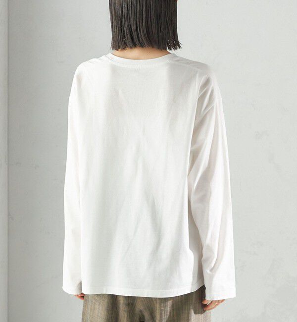 SHIPS for women「プリント ロゴ ロング スリーブ TEE」|Tシャツ・カットソー|