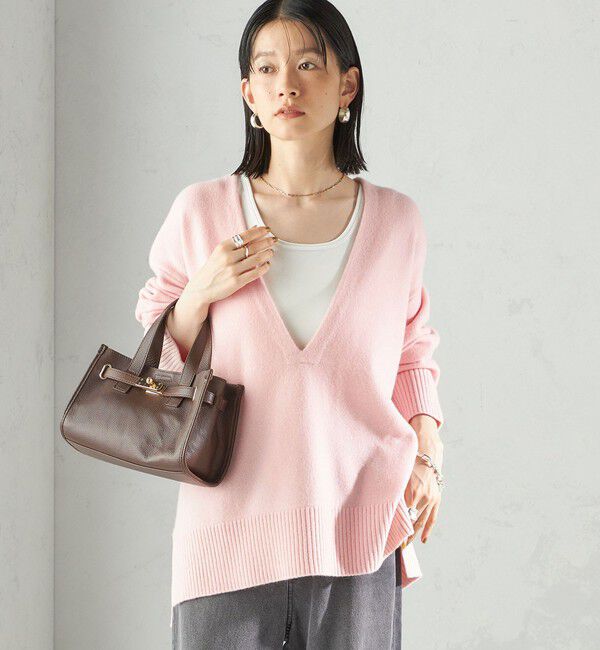 SHIPS for women「〈手洗い可能〉ウール カシミヤ Vネック プルオーバー」|ニット・セーター|