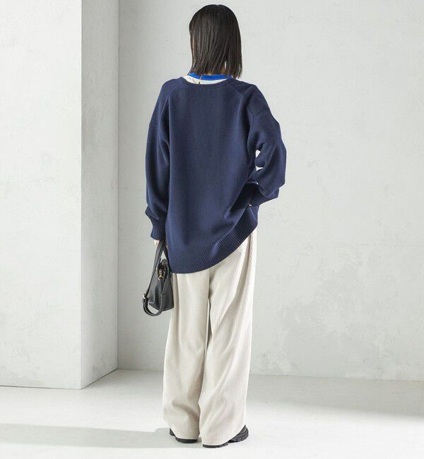 SHIPS for women「〈手洗い可能〉ウール カシミヤ Vネック プルオーバー」|ニット・セーター|