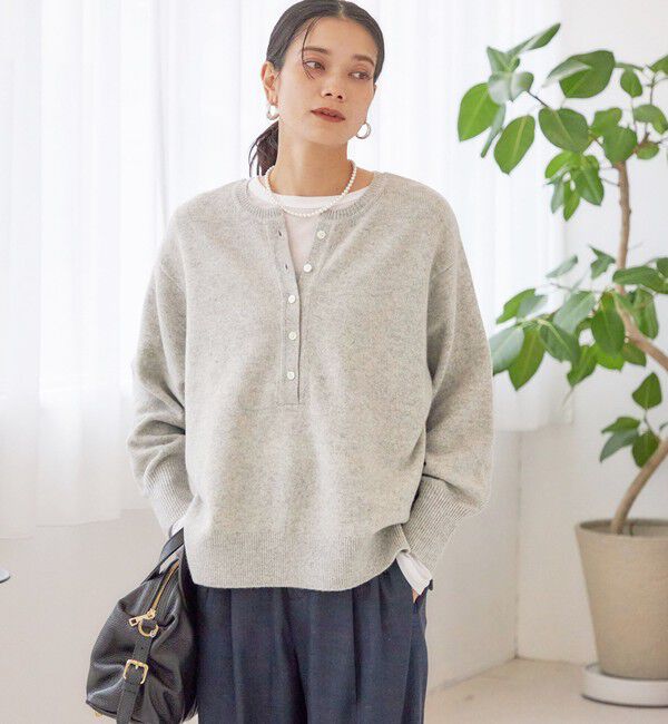 SHIPS for women「〈手洗い可能〉ウール カシミヤ 2WAY プルオーバー」|ニット・セーター|