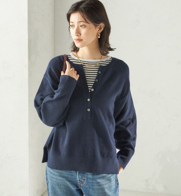 SHIPS for women「〈手洗い可能〉ウール カシミヤ 2WAY プルオーバー」|ニット・セーター|