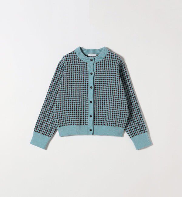 SHIPS any「《一部追加予約》SHIPS any:〈手洗い可能〉モールヤーン クルーネック 千鳥柄 カーディガン」|カーディガン|