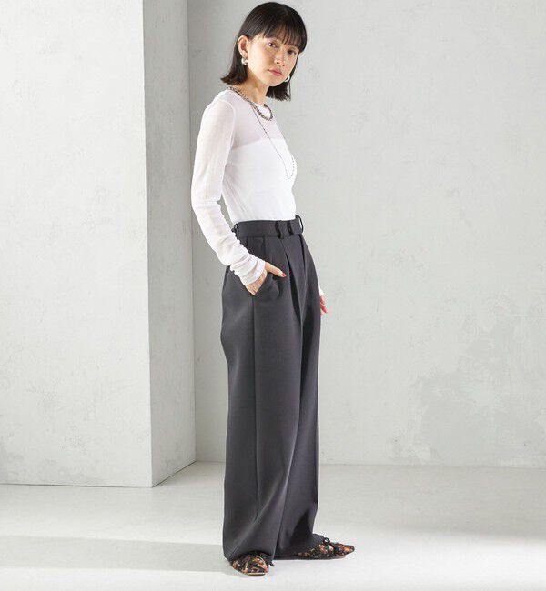 SHIPS for women「s.oyamadaコラボ:〈手洗い可能〉シアー テレコ ロング スリーブ TEE」|Tシャツ・カットソー|