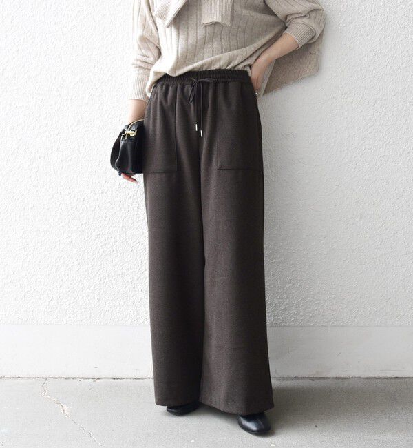 SHIPS any「SHIPS any:〈手洗い可能〉ウォーム イージー ワイド ストレート パンツ」|その他|