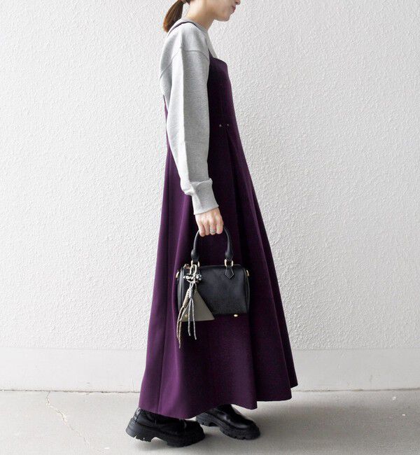 SHIPS any「SHIPS any: エア ニードル タック フレア ジャンパースカート」|ワンピース|