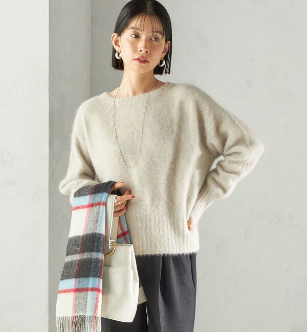 SHIPS for women「〈手洗い可能〉フォックス クルーネック ニット プルオーバー」|ニット・セーター|