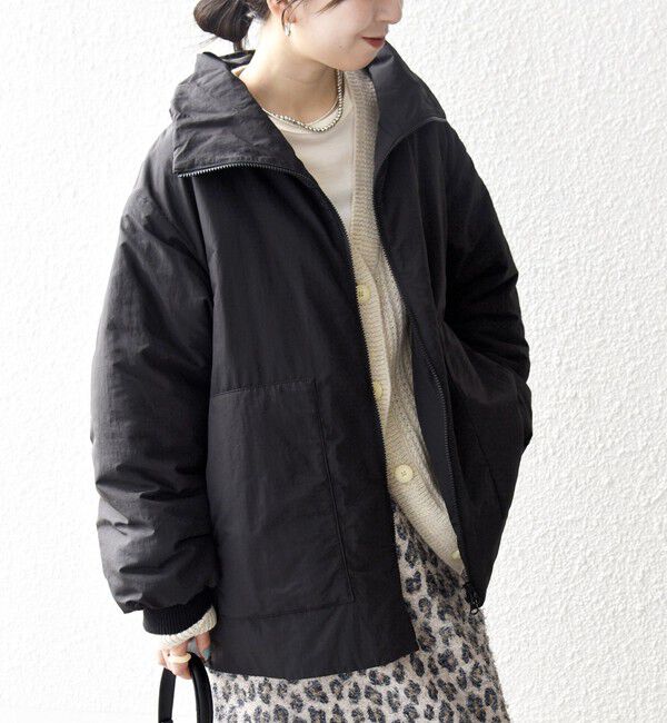 SHIPS any「【WEB限定】SHIPS any: 中綿 ダブル ジップ スタンド ブルゾン」|ブルゾン・スタジャン|