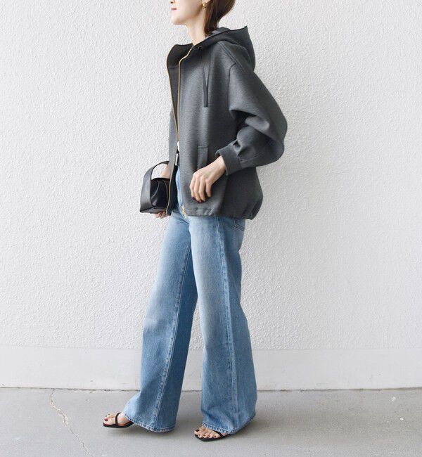 SHIPS for women「【WEB限定】〈手洗い可能〉ダンボール ダブルジップ フーディー 2」|パーカー|