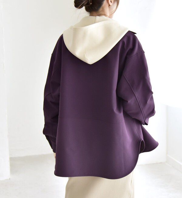 quaranciel「quaranciel:〈洗濯機可能〉ロゴ 刺繍 ウォーム シャツ」|シャツ・ブラウス|