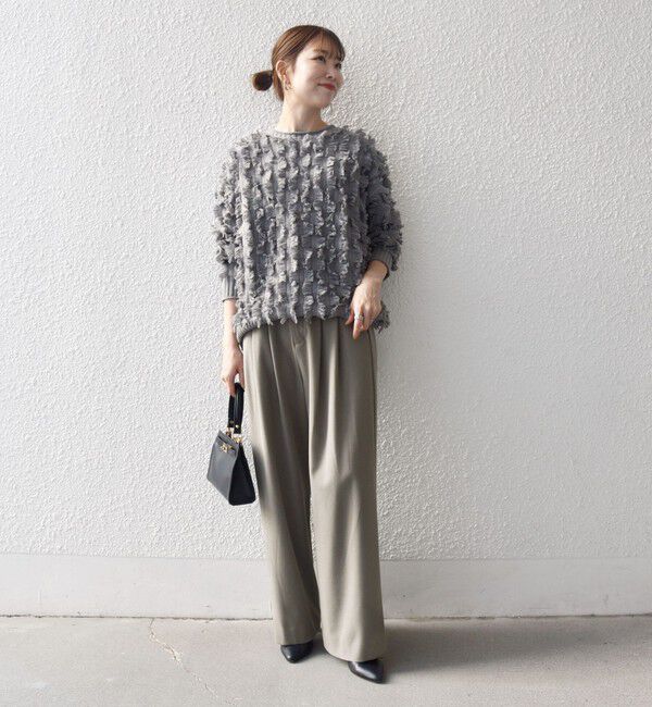 SHIPS any「SHIPS any:〈洗濯機可能〉ウォーム ストレッチ ハイウエスト 2タック パンツ」|その他|