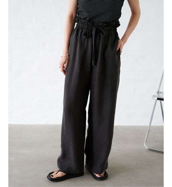 OUTDOOR PRODUCTS Usual Things「新色追加 キュプラステッチワークドロストワイドパンツ セットアップ対応」|スラックス|