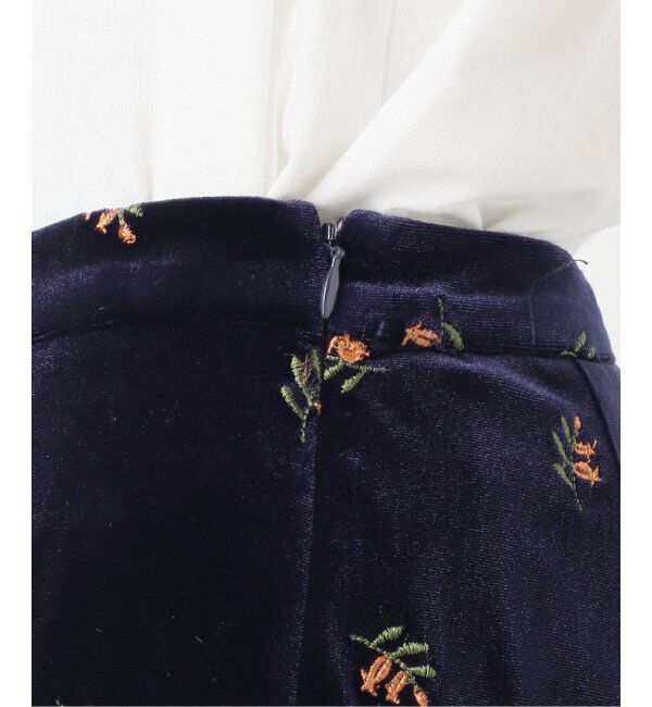 OUTDOOR PRODUCTS Usual Things「刺繍ベロアフレアパンツ」|スラックス|