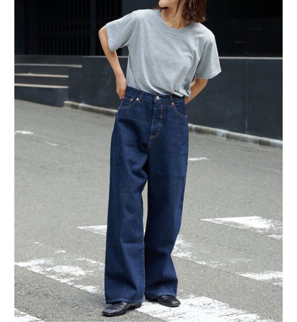 OUTDOOR PRODUCTS Usual Things「追4 ULTデニムハイライズルーズ5PKT」|デニム|