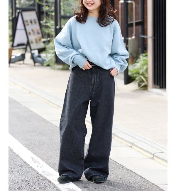 OUTDOOR PRODUCTS Usual Things「追4 ULTデニムハイライズルーズ5PKT」|デニム|