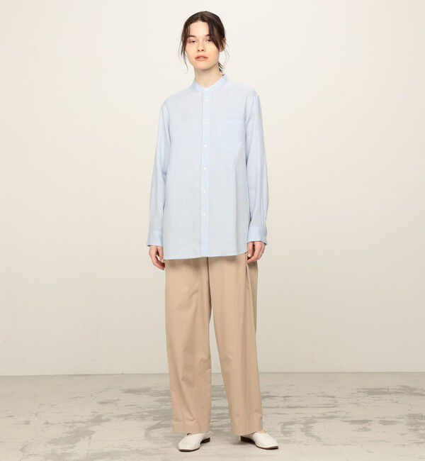 GALERIE VIE「リネン スタンドカラーシャツ」|シャツ・ブラウス|