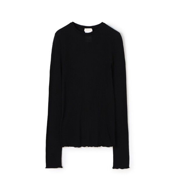 Ballsey「コットンシルクリブ クルーネックプルオーバー」|Tシャツ・カットソー|19 ブラック