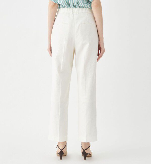 TOMORROWLAND collection「リネンストレッチ ウエストギャザーストレートパンツ」|その他|