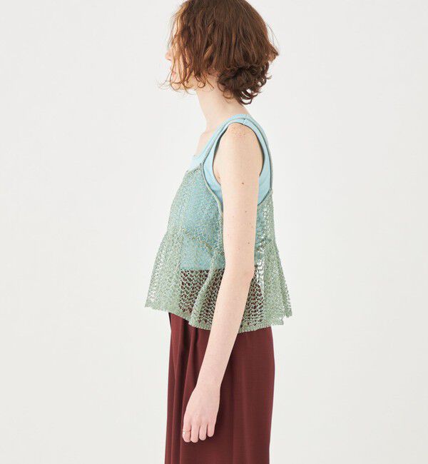 Ballsey「コーティングリネンポリエステル ドールキャミソール」|キャミソール|