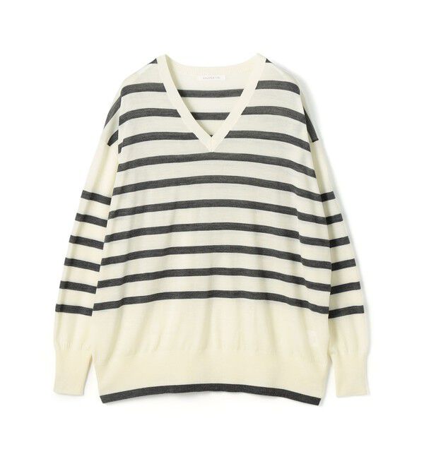 GALERIE VIE「プレーンウール Vネックプルオーバー」|ニット・セーター|12 ホワイト系