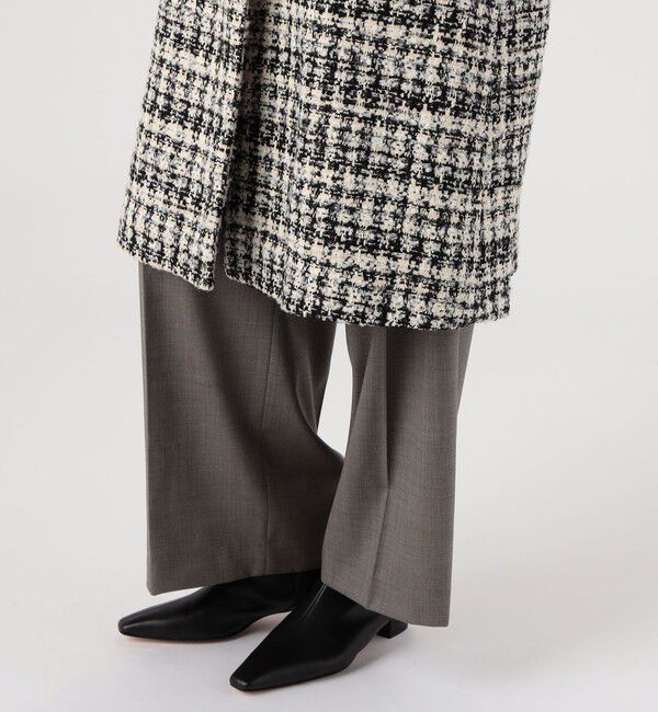 TOMORROWLAND collection「ファンシーハウンドトゥース ロングコート」|チェスターコート|