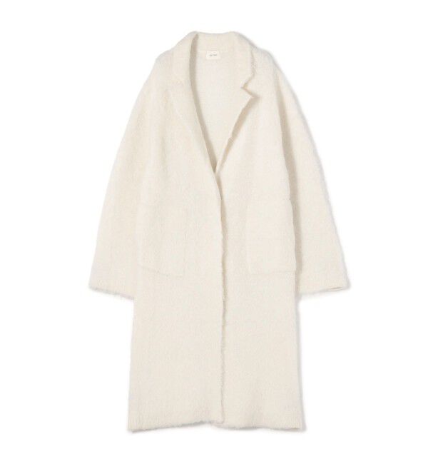 DES PRES「スーリーアルパカロングカーディガン」|テーラードジャケット|11 ホワイト