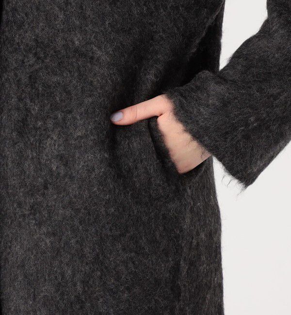 DES PRES「スーリーアルパカロングカーディガン」|テーラードジャケット|