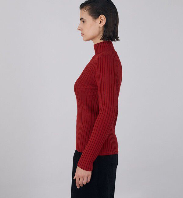 DES PRES「ウールベーシックリブ ハイネックプルオーバー」|ニット・セーター|