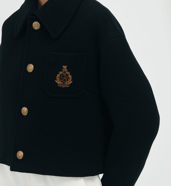 CABaN「WOOL KARSEY ショートジャケット」|ブルゾン・スタジャン|