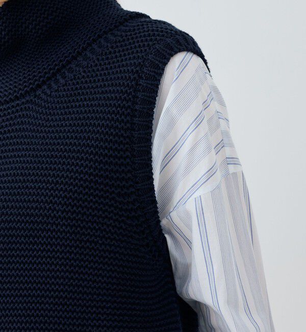 GALERIE VIE「コットンスピンテープ オフネックベスト」|ベスト・ジレ|