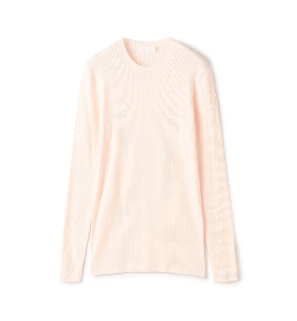 GALERIE VIE「ギザコットンリブ クルーネックプルオーバー」|ニット・セーター|31 ライトピンク