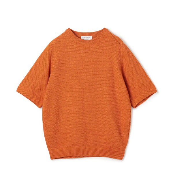 TOMORROWLAND MENS「TOMORROWLAND tricot コットンリネン クルーネックプルオーバーニット」|ニット・セーター|27 オレンジ