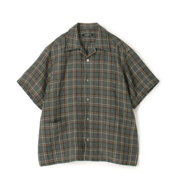 GALERIE VIE「ランダムリネン オープンカラーシャツ」|シャツ・ブラウス|18 ブラック系