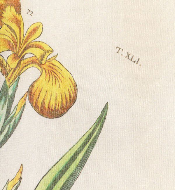 CABaN「シルク Green Showerプリント フレアスカート」|スカート|