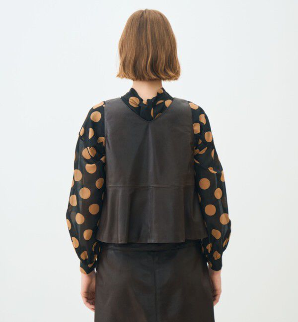 TOMORROWLAND collection「ベジタブルレザー フロンタブルジレ」|ベスト・ジレ|