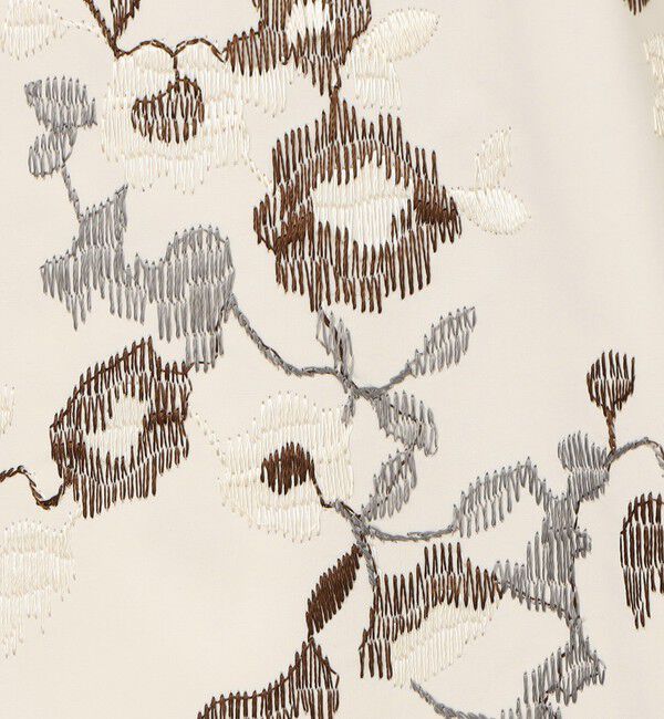 TOMORROWLAND collection「タフタフラワーエンブロイダリー ボリュームボウタイブラウス」|シャツ・ブラウス|