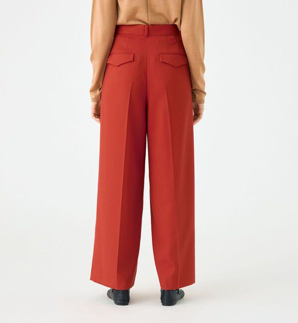 Ballsey「バラシアストレッチ 2タックワイドパンツ」|スラックス|