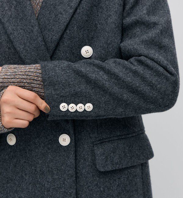 BACCA「ウールメルトン ジャケットコート」|テーラードジャケット|