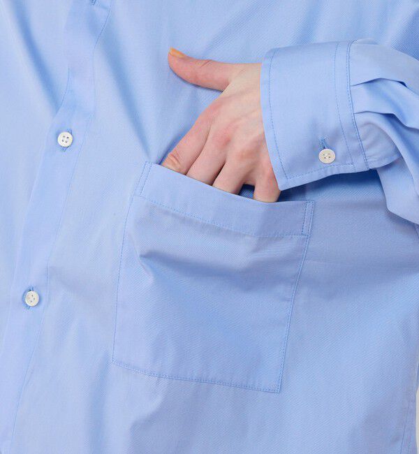 GALERIE VIE「スムースドライコットン メンズライクシャツ」|シャツ・ブラウス|