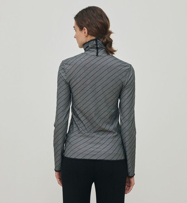 DES PRES「ダイアゴナルジャージー タートルネックプルオーバー」|Tシャツ・カットソー|