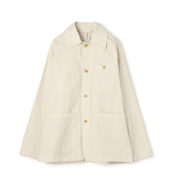 TOMORROWLAND MENS「60/3 コットンオックスフォード 4Bブルゾン」|ブルゾン・スタジャン|13 オフホワイト