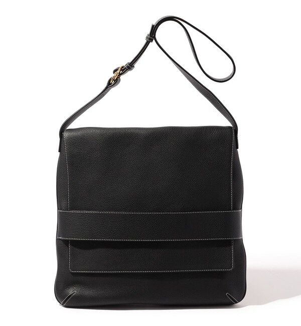 TOMORROWLAND GOODS「【別注】A NAUHA L シュリンクレザー ショルダーバッグ」|ショルダー・メッセンジャー|19 ブラック