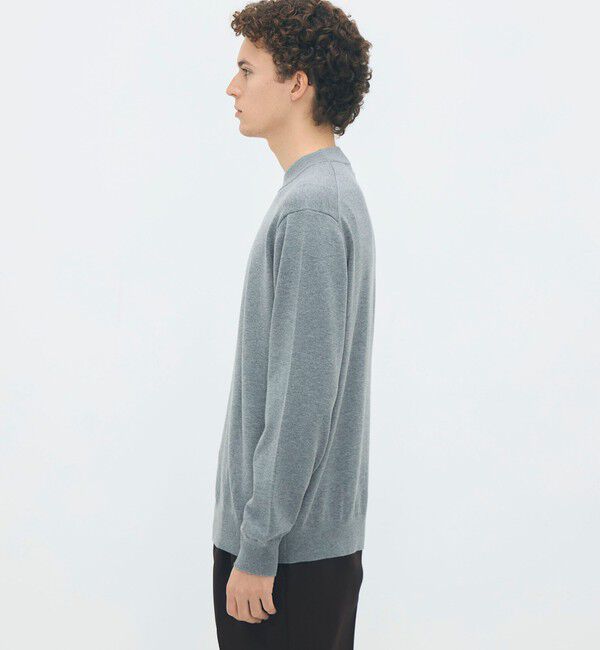 CABaN「コットンカシミヤ プレーンモックネックプルオーバー」|ニット・セーター|